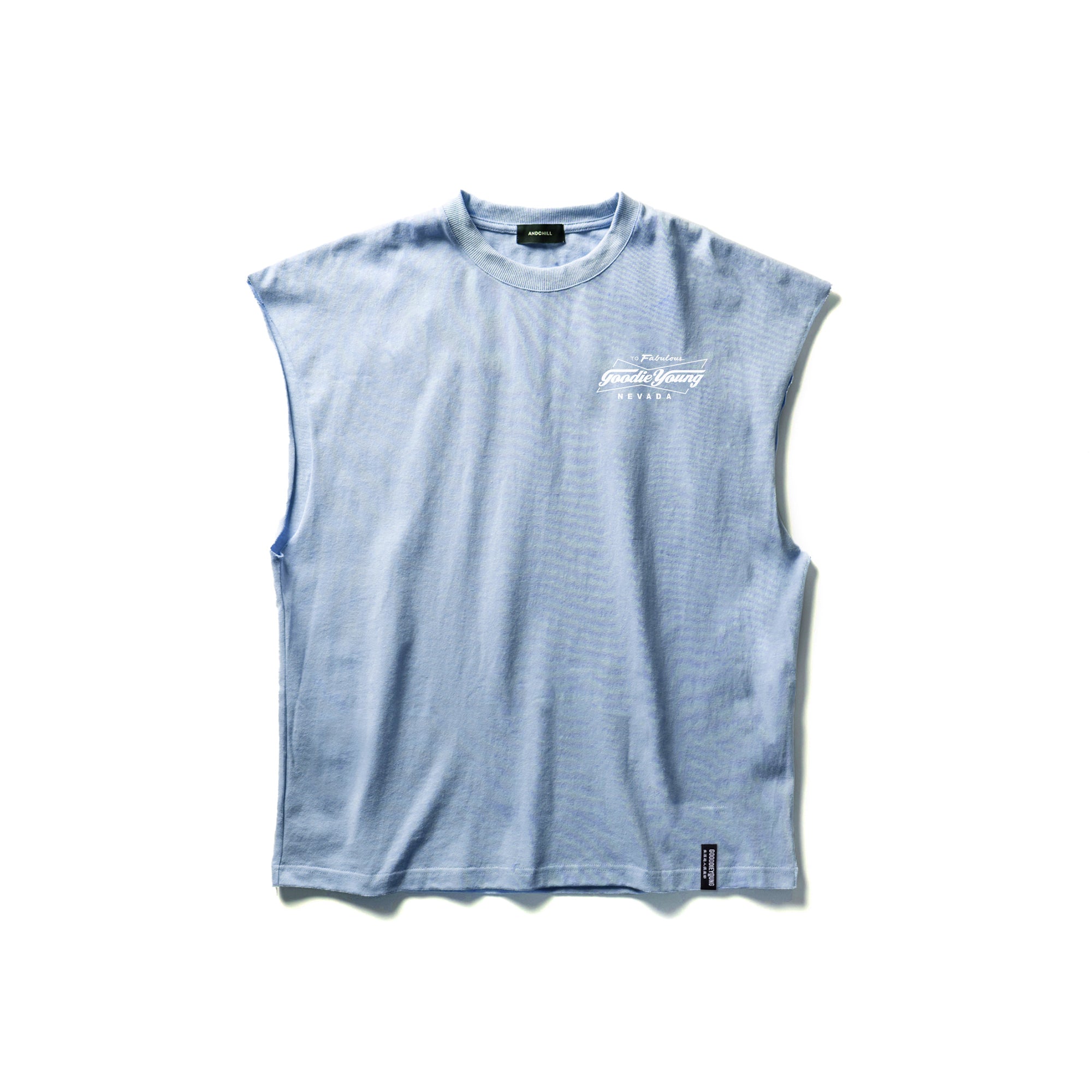 andchill アンドチル　ノースリーブ GDY SLEEVELESS BLUE – andchill.store