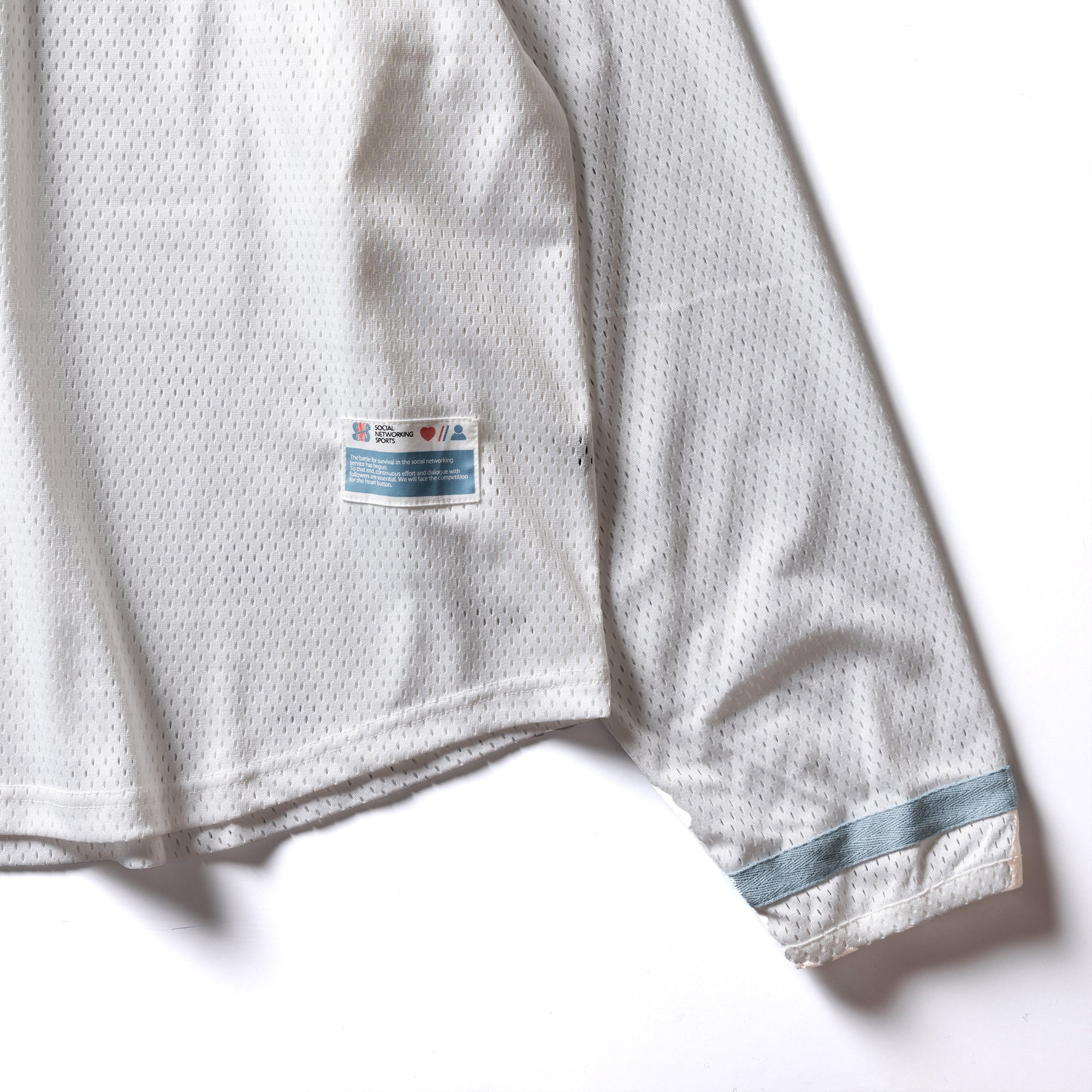 AC SNS MESH LS TEE OFF WHITE – andchill.store