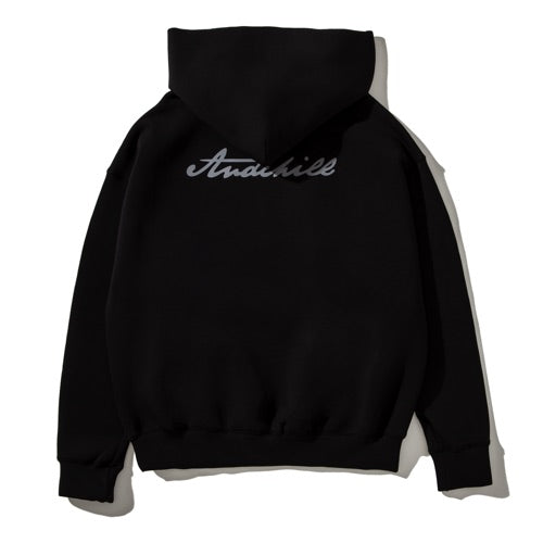 AWRY SIGNATURE DOUBLE KNIT HOODIE BLACK