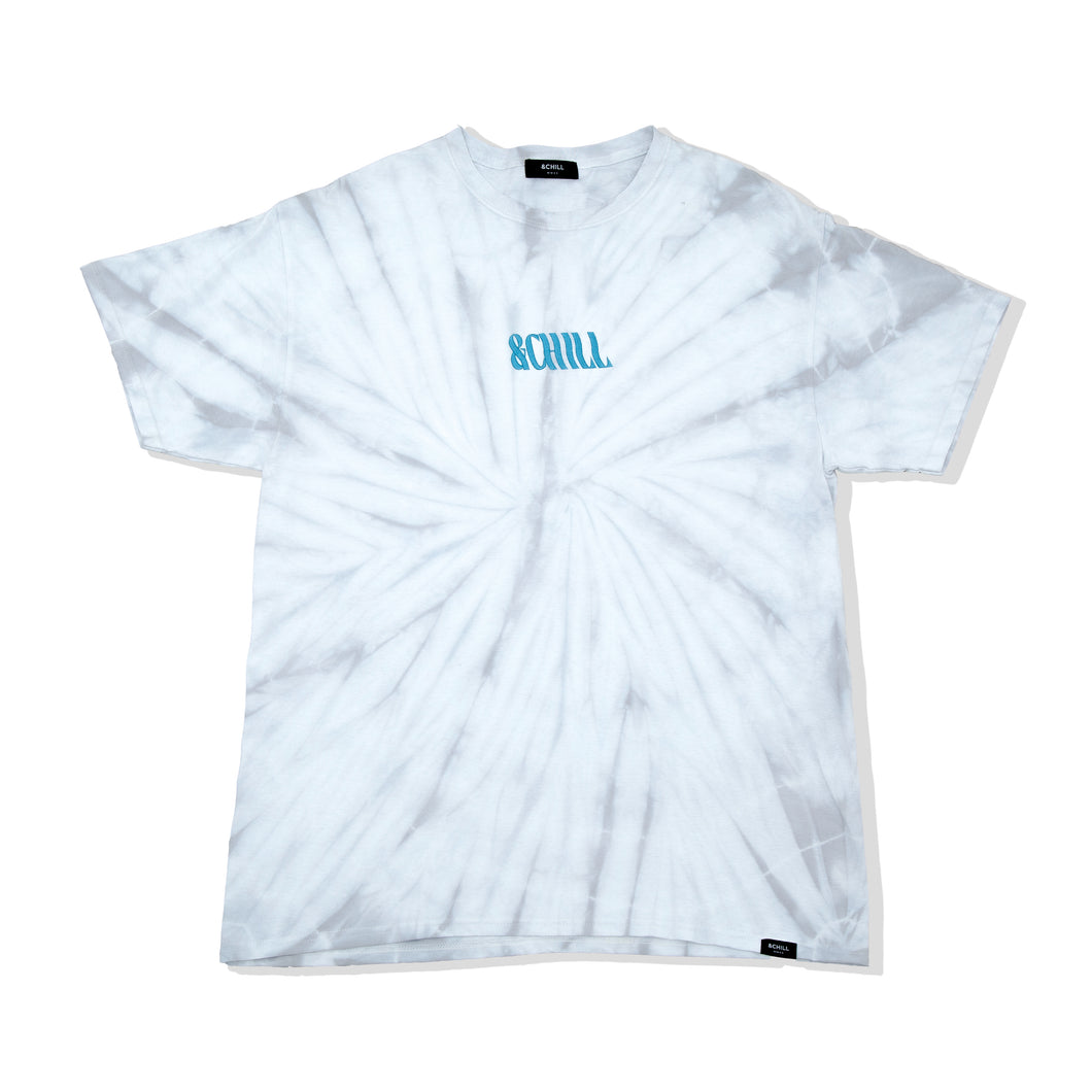 SIGNATURE tie-dyeing TEE SILVER