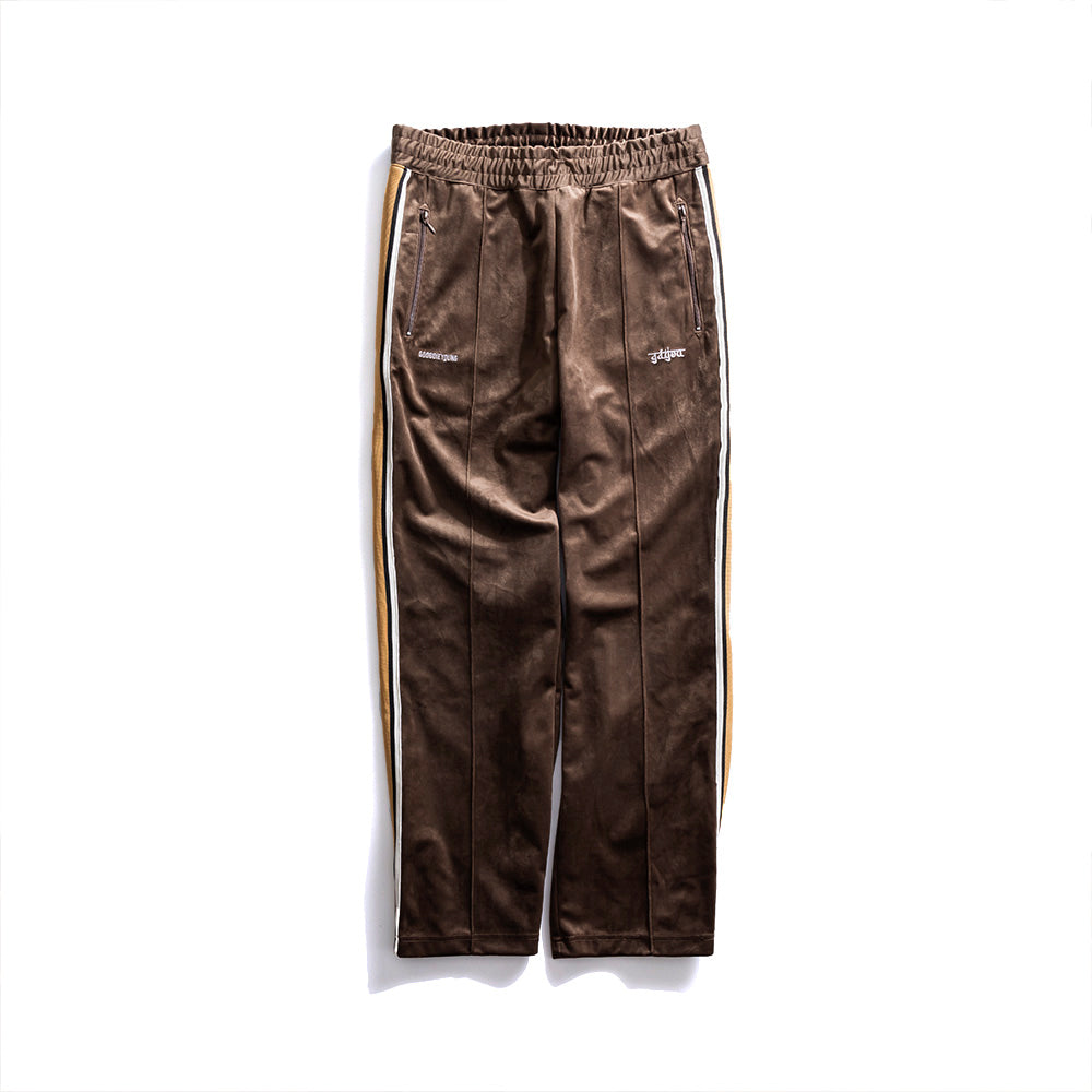 GDY VELOR JERSEY PANTS BROWN